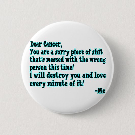 蟹座への手紙 缶バッジ (正面)