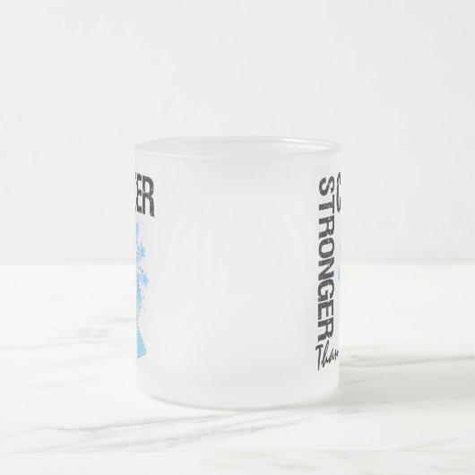 蟹座より強い前立腺癌- フロストグラスマグカップ (中央)