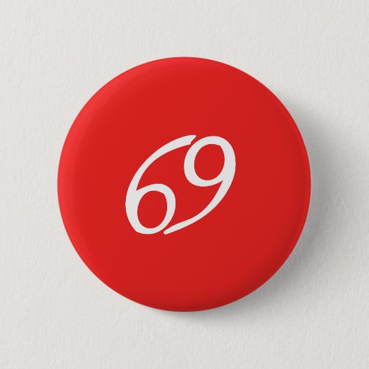 蟹座ボタン 缶バッジ (正面)