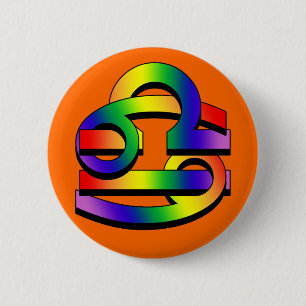 蟹座及び天秤座GLBT 缶バッジ