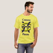 蟹座及び魚類 Tシャツ (正面フル)