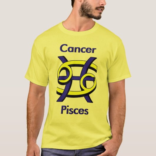 蟹座及び魚類 Tシャツ (正面)