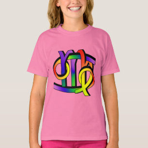 蟹座及び《星座》乙女座GLBT Tシャツ