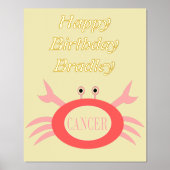 蟹座誕生日パーティー 箔ポスター (正面)