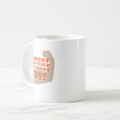 蟹座間違った人を選びました コーヒーマグカップ (正面左)