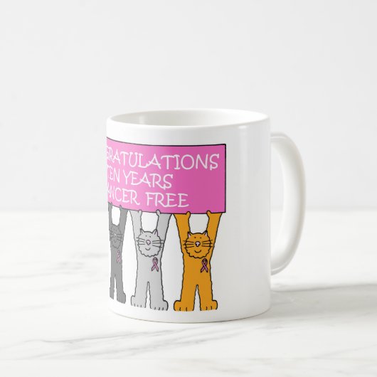 蟹座10年は記念日を解放します コーヒーマグカップ (正面右)