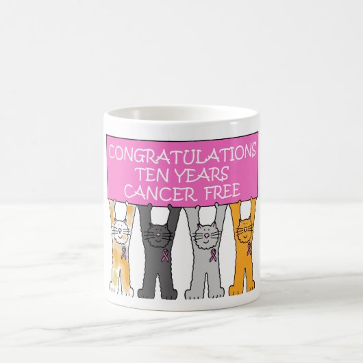 蟹座10年は記念日を解放します コーヒーマグカップ (中央)