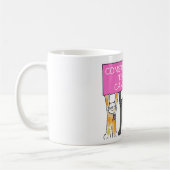 蟹座10年は記念日を解放します コーヒーマグカップ (左)