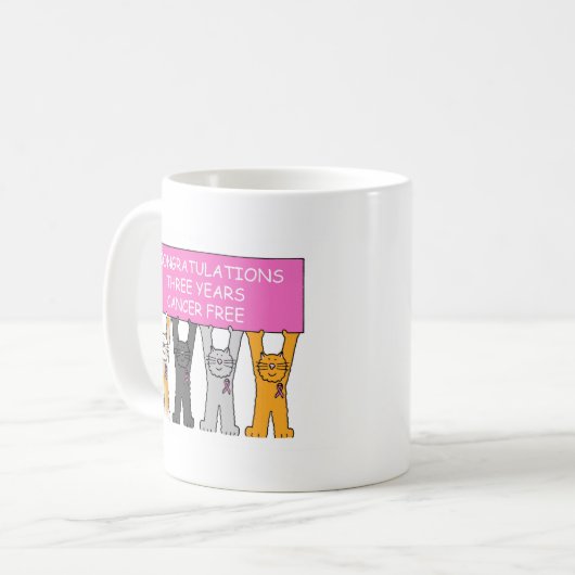 蟹座3年は記念日を解放します コーヒーマグカップ (正面左)