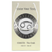 蟹座-カニの占星術の記号 スモールペーパーバッグ (裏面)