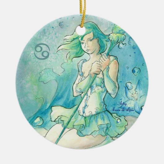 蟹座 セラミックオーナメント (正面)