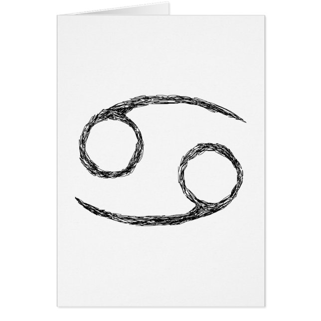 蟹座。 (占星術の)十二宮図の占星術の印 (正面)