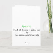 蟹座((占星術の)十二宮図の印) カード (裏面)