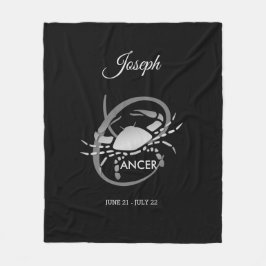 蟹座- (占星術の)十二宮図の印 フリースブランケット