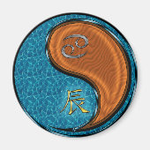 蟹座 & 木の龍 マグネット (正面)
