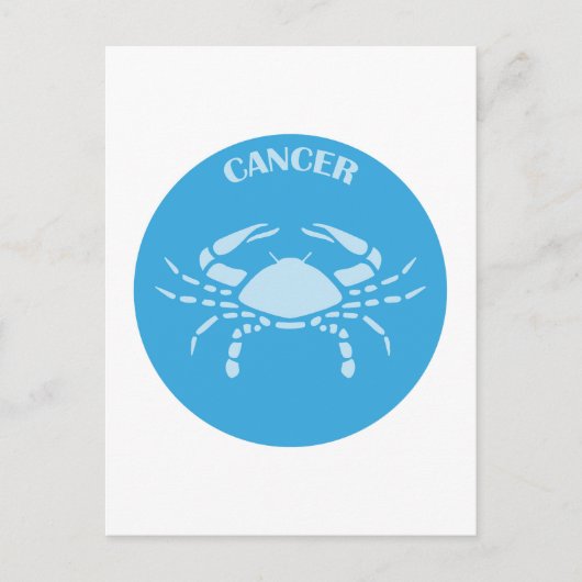 蟹座, 黄道十二宮, 占星術, 星座占い ポストカード (正面)