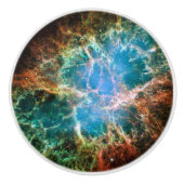 蟹星雲の宇宙天文学科学の写真 セラミックノブ (正面)