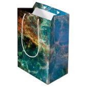 蟹星雲の宇宙天文学科学の写真 ミディアムペーパーバッグ (裏面アングル)