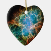蟹星雲の豪華な宇宙の写真 セラミックオーナメント (右)