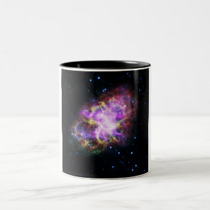 蟹星雲 超新星残骸 ハッブル合成画像 ツートーンマグカップ