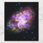 蟹星雲 超新星残骸 ハッブル合成画像 ワインラベル (シングルラベル)