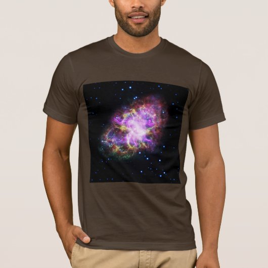 蟹星雲・超新星残骸 ハッブル合成画像 Tシャツ (正面)