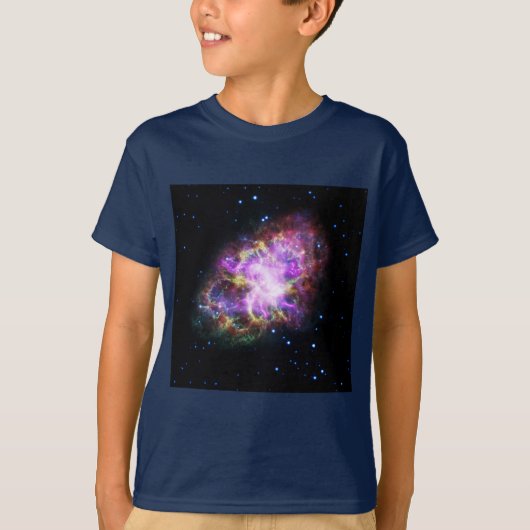 蟹星雲 超新星残骸 ハッブル合成画像 Tシャツ (正面)