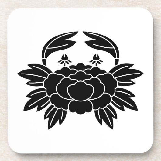 蟹牡丹 コースター (正面)