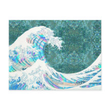 蟹素晴らし川の虹色の波