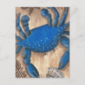 蟹、甲羅、網 ポストカード (正面)