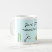 蟻のピクニック悪ふざけ コーヒーマグカップ (正面左)