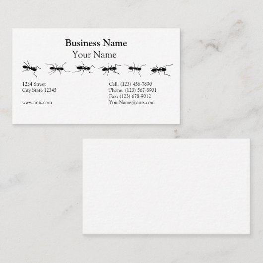 蟻のライン 名刺 (正面/裏面)