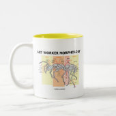 蟻の労働者の形態 ツートーンマグカップ (左)