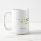 蟻は私の込み合いのマグです コーヒーマグカップ (左)