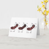 蟻 カード (黄色い花)