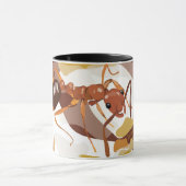 蟻(Megalomyrmex)のコーヒー・マグ マグカップ (中央)