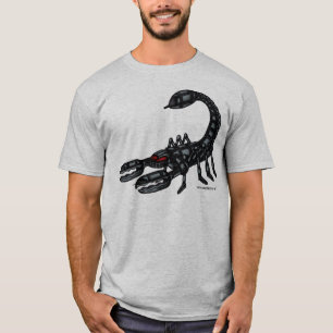 蠍のグラフィックアートのカッコいいのTシャツのデザイン Tシャツ