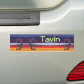 蠍の姿勢-カスタム バンパーステッカー (車上)