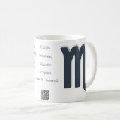蠍座おもしろいインスパイアとDailyUse & Giftのデザイン コーヒーマグカップ (正面右)