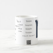 蠍座おもしろいインスパイアとDailyUse & Giftのデザイン コーヒーマグカップ (中央)