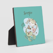 蠍座お洒落ガール&スコーピオン フォトプラーク (正面)