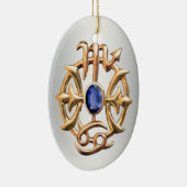 蠍座とピセスメダリオン セラミックオーナメント (右)