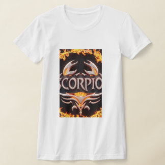 蠍座のインフェルノ:アートの象徴的な炎 Tシャツ