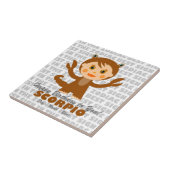 蠍座のハッピーバースデー タイル (側面)