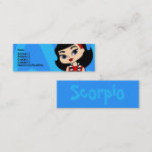 蠍座のプロフィールカード スキニー名刺 (正面/裏面)