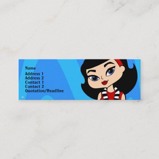 蠍座のプロフィールカード スキニー名刺 (正面)