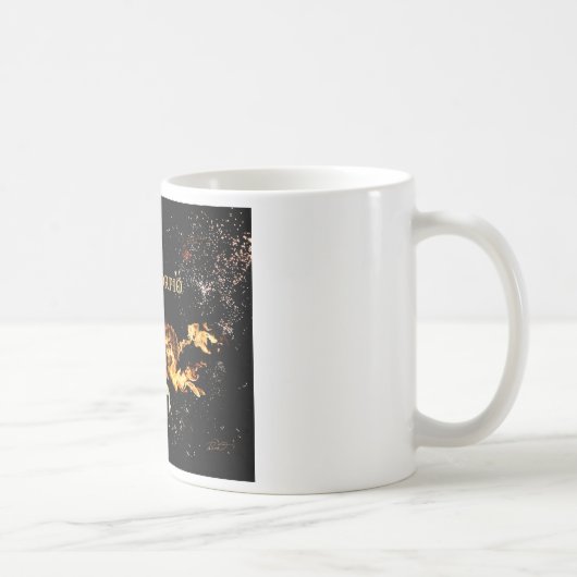 蠍座のマグ- (占星術の)十二宮図の記号 コーヒーマグカップ (右)