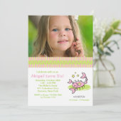 蠍座の写真の誕生日のパーティの招待状 招待状 (スタンド正面)