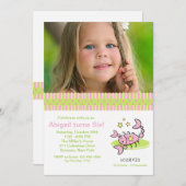 蠍座の写真の誕生日のパーティの招待状 招待状 (正面/裏面)