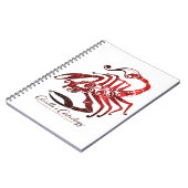 蠍座の占星術のノート ノートブック (左側)